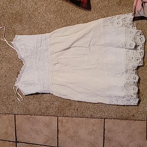 White lace dress
